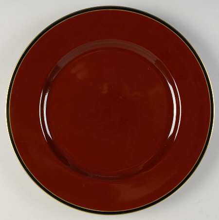 Hattori Cinnabar Service Plate (Charger)