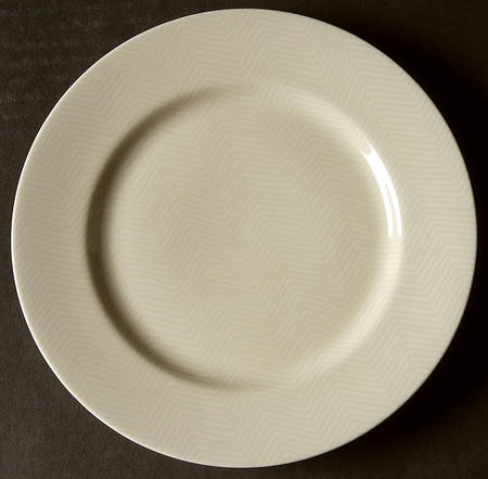 Herringbone (Fawn Brown on Buff) Salad Plate