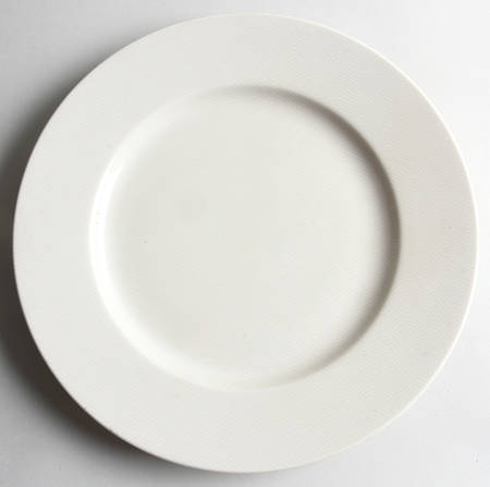 Herringbone (Fawn Brown on Buff) Service Plate (Charger)
