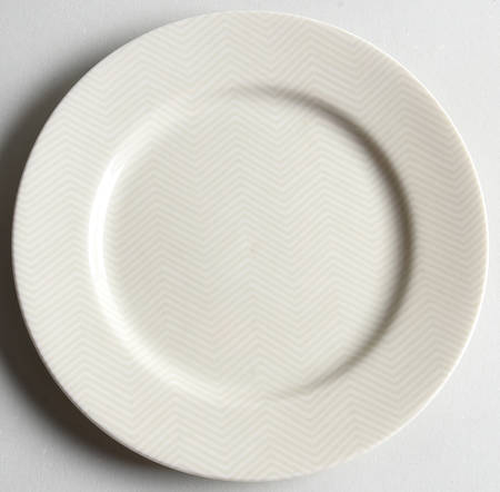 Herringbone (Fawn Brown on Buff) Bread & Butter Plate