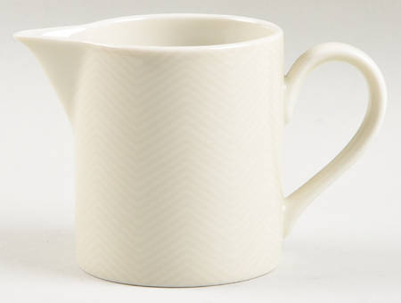 Herringbone (Fawn Brown on Buff) Creamer