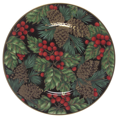 Holiday Pine Salad/Dessert Plate
