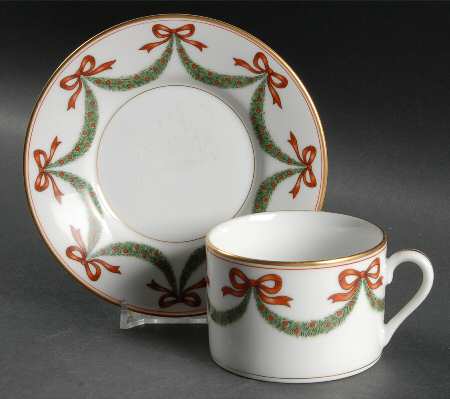 Holiday Splendor Flat Cup & Saucer Set