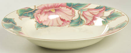 Hummingbird Buff Large Rim Soup Bowl