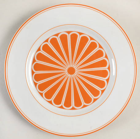 Imperial Crest Orange Salad Plate