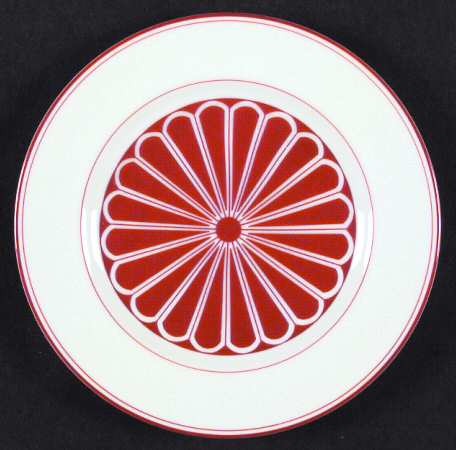 Imperial Crest Red Salad Plate
