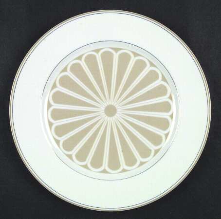 Imperial Crest Taupe Dinner Plate