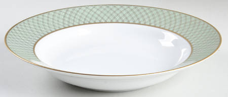 Imperial Dynasty Mint Green Large Rim Soup Bowl