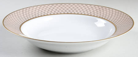 Imperial Dynasty Shell Peach Large Rim Soup Bowl