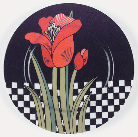 Jardin Rouge Salad Plate