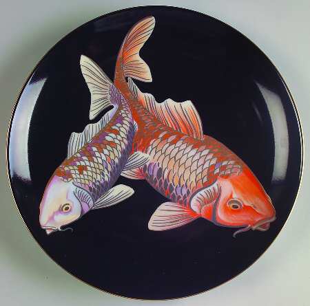 Koi Pond Luncheon Plate