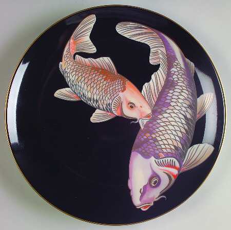 Koi Pond Luncheon Plate