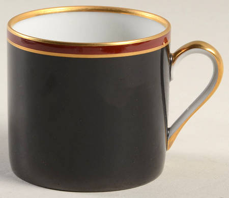 Kuruma (Black, Rust, Gold) Flat Demitasse Cup