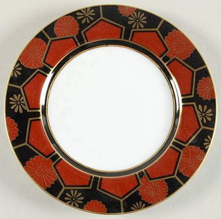 Kuruma (Black, Rust, Gold) Salad Plate