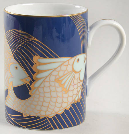 La Grande Peche Blue Mug