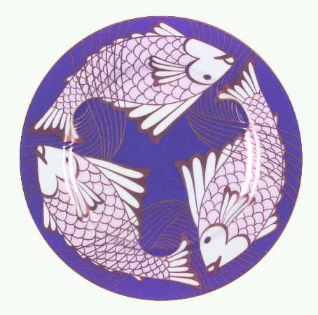 La Grande Peche Blue by Fitz &amp; Floyd