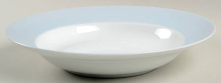 La Ronde Blue Large Rim Soup Bowl