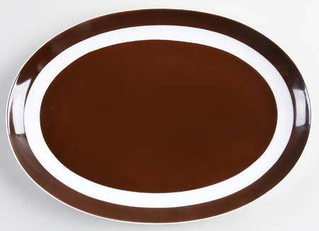 La Ronde Dark Brown 12" Oval Serving Platter