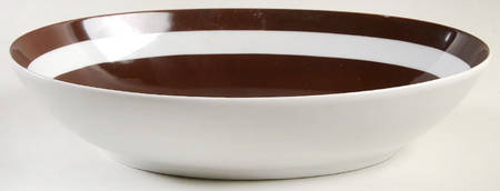 La Ronde Dark Brown 10" Oval Vegetable Bowl