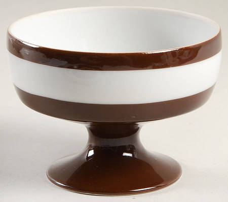 La Ronde Dark Brown China Sherbet
