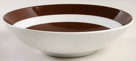 La Ronde Dark Brown 8" Round Vegetable Bowl