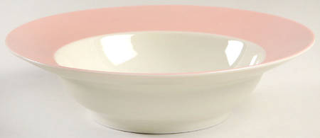 La Ronde Peach Rim Soup Bowl