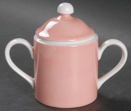 La Ronde Peach Sugar Bowl & Lid