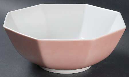 La Ronde Peach 8" Octagonal Vegetable Bowl