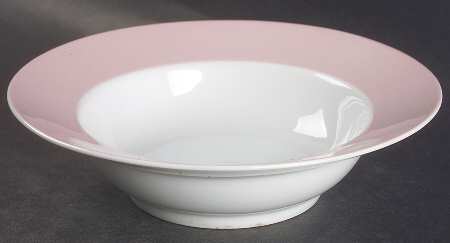 La Ronde Pink Rim Cereal Bowl