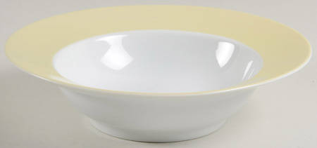 La Ronde Yellow Rim Soup Bowl
