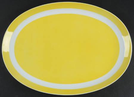 La Ronde Dark Yellow 16" Oval Serving Platter