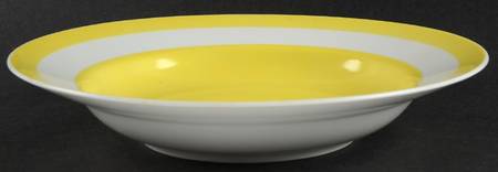 La Ronde Dark Yellow Large Rim Soup Bowl