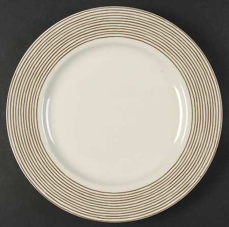 Les Bands Brown Service Plate (Charger)