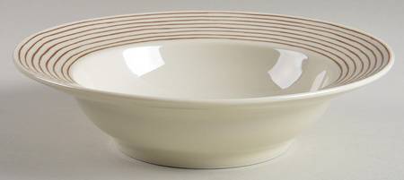 Les Bands Brown Rim Cereal Bowl