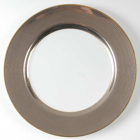 Les Bandes Platinees Dinner Plate