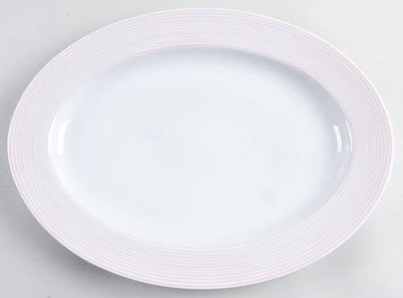 Les Bands Pink 14" Oval Serving Platter