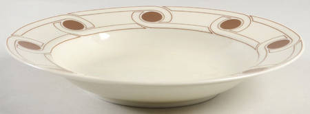 Le Continentale Brown Rim Soup Bowl