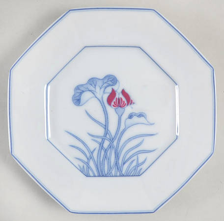 Lotus Bleu Bread & Butter Plate