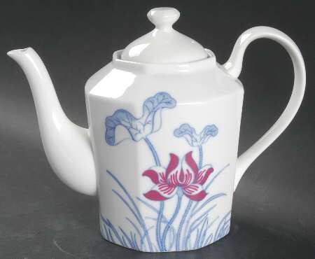 Lotus Bleu Teapot & Lid