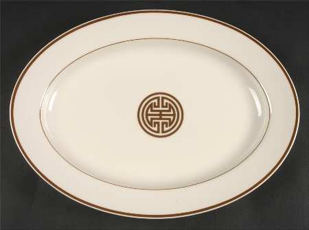 Mandarin Crest 14" Oval Serving Platter