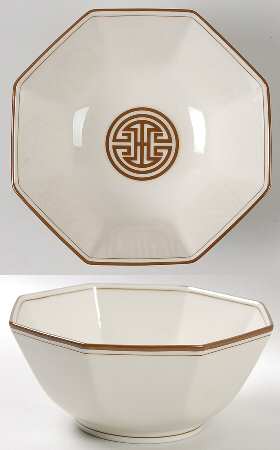 Mandarin Crest 6" Octagonal Vegetable Bowl