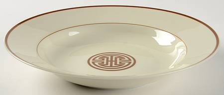 Mandarin Crest Large Rim Soup Bowl