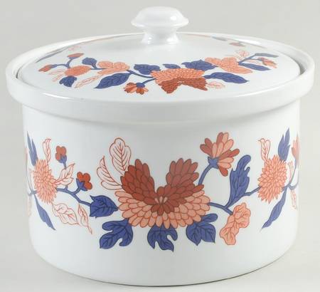 Mandarin Garden 2.5 Qt Round Covered Casserole