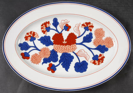Mandarin Garden 14" Oval Serving Platter