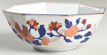 Mandarin Garden 8" Octagonal Vegetable Bowl by Fitz & Floyd