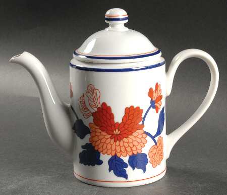 Mandarin Garden Mini Coffee Pot & Lid