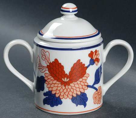 Mandarin Garden Sugar Bowl & Lid