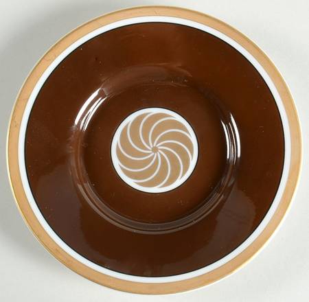 Medaillon d'Or Cognac (Medium Brown) Saucer for Demitasse Cup