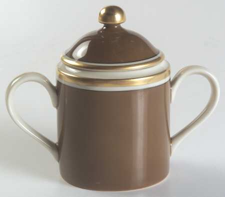 Medaillon d'Or Cognac (Medium Brown) Sugar Bowl & Lid