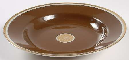 Medaillon d'Or Cognac (Medium Brown) Large Rim Soup Bowl